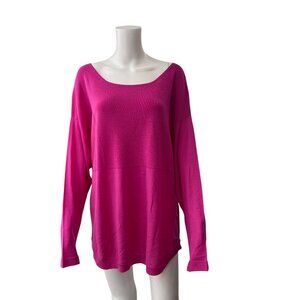 $445 NWT Marina Rinaldi Pink Araldo Knit Sweater size XL